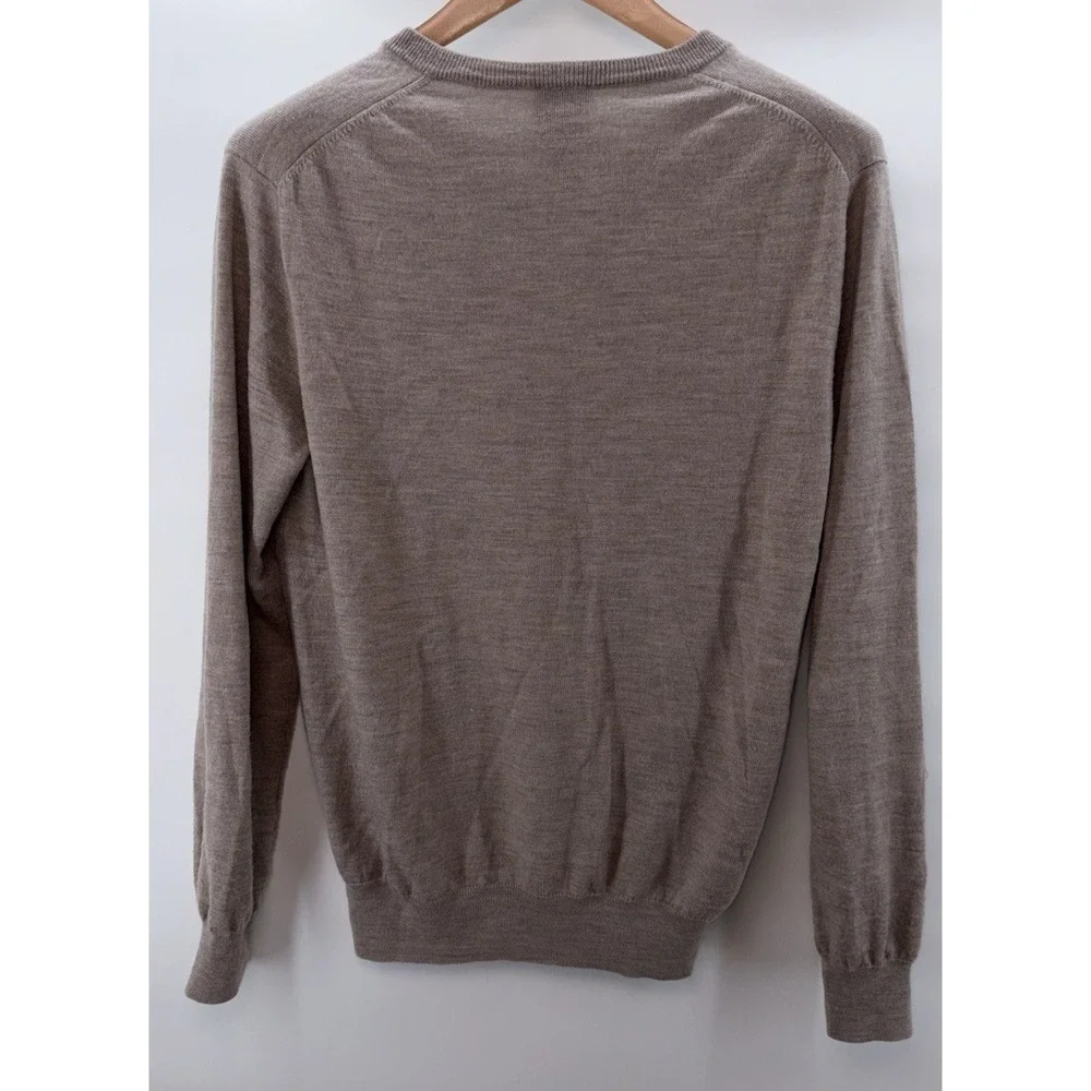 Jos A Bank Merino Wool Sweater Mens Large Pullover Soft Luxury Travelers V‎ Neck